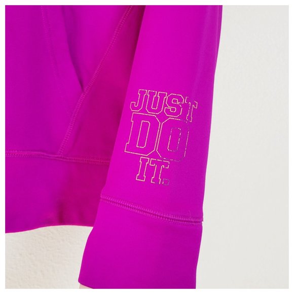 Nike Therma Fit Hoodie Sweatshirt Magenta Pink Pull Over Hoodie Kangaroo Pocket - Picture 7 of 12